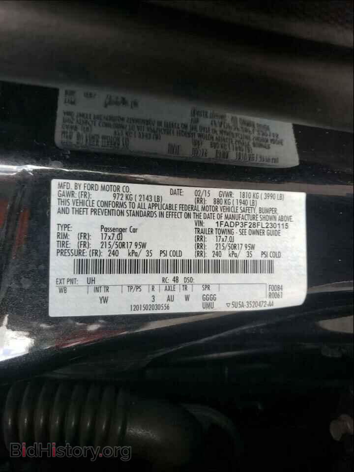 2015 FORD FOCUS - VIN: 1FADP3F28FL230115 - Photo 10