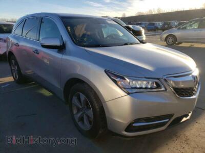 2015 Acura MDX, серебристый — VIN 5FRYD4H25FB008351, Copart