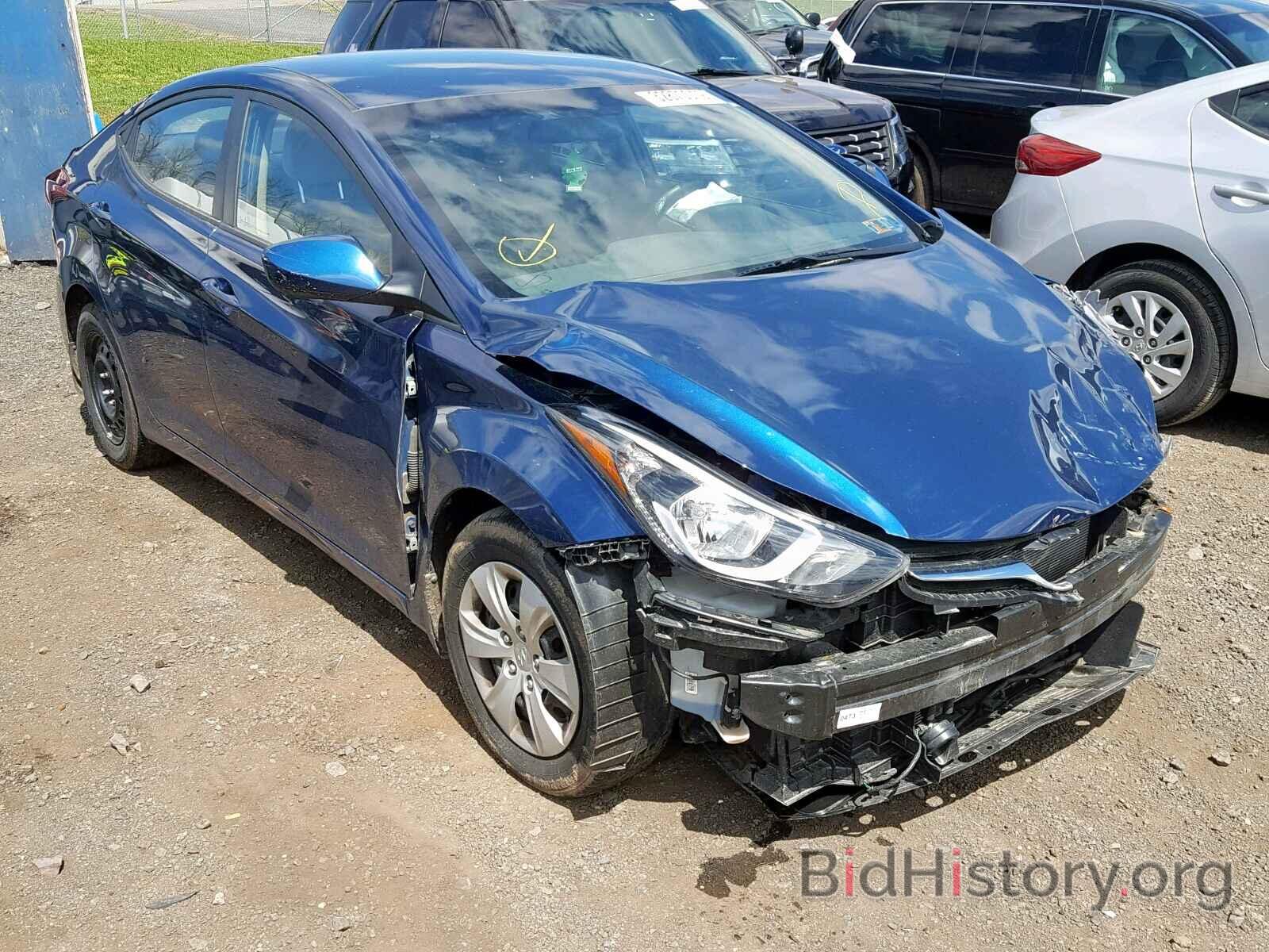 Фотография 5NPDH4AE8GH794223 - HYUNDAI ELANTRA 2016