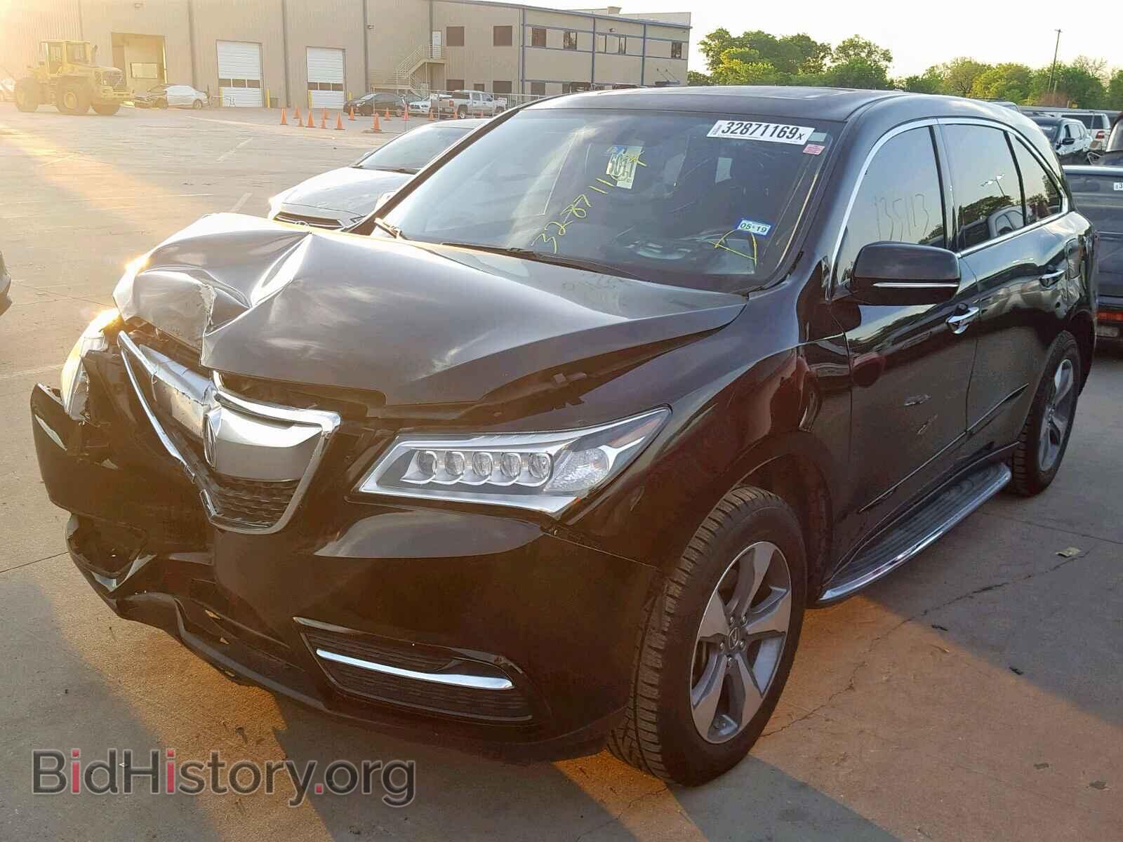 2014 ACURA MDX - VIN: 5FRYD3H23EB008387 - Фото 2