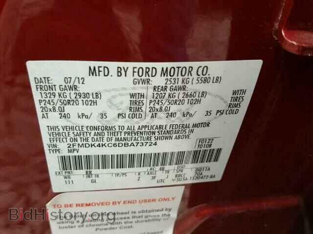 2013 FORD EDGE - VIN: 2FMDK4KC6DBA73724 - Photo 10