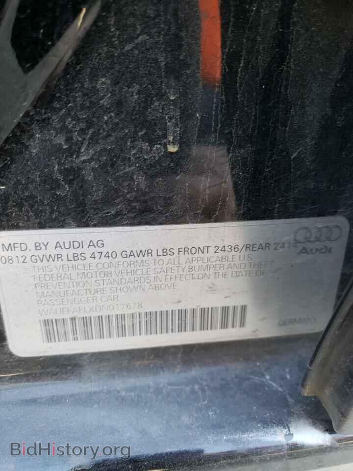 2013 AUDI A4 - VIN: WAUEFAFLXDN017678 - Фото 10