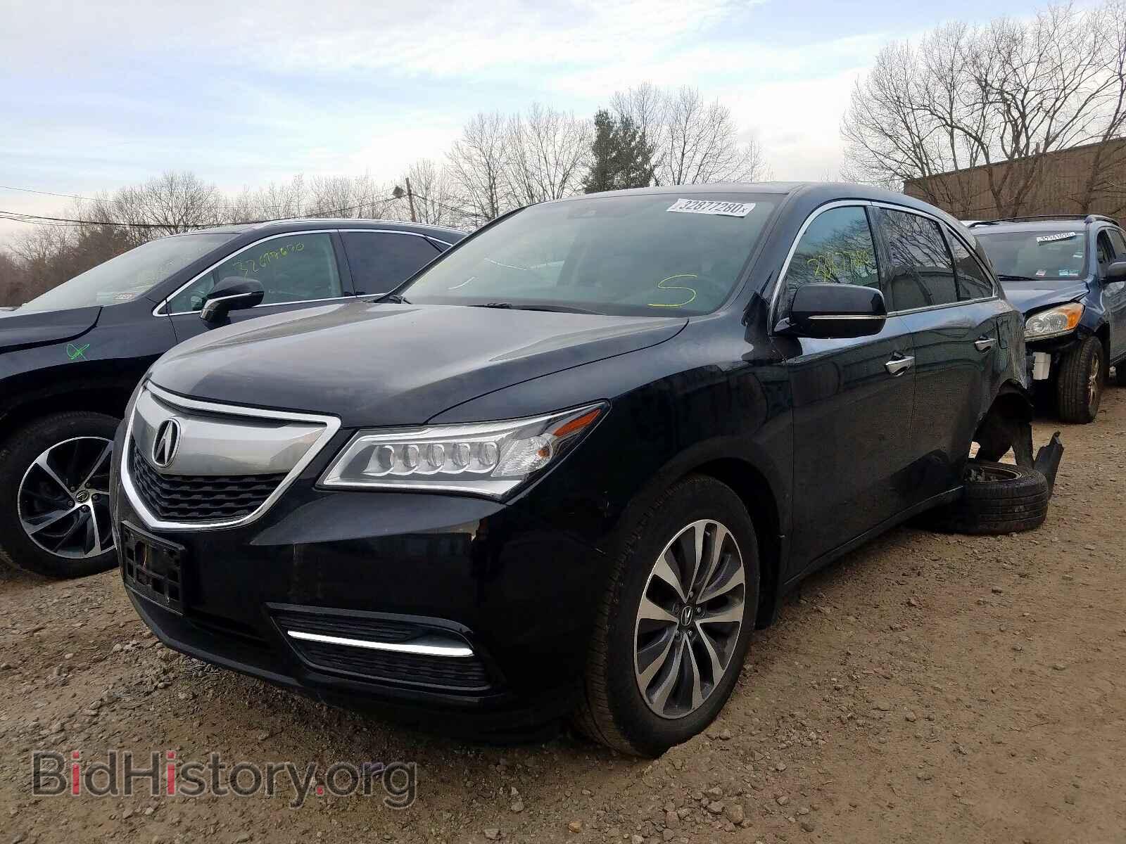 2016 ACURA MDX - VIN: 5FRYD4H4XGB036309 - Фото 2