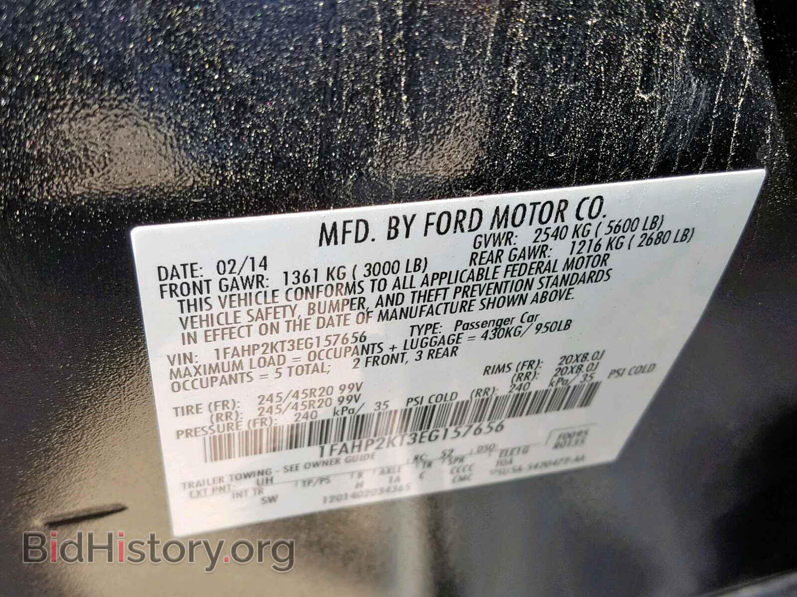 2014 FORD TAURUS - VIN: 1FAHP2KT3EG157656 - Photo 10