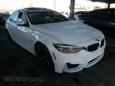 2018 BMW M3, белый — VIN WBS8M9C56J5J79743, Copart