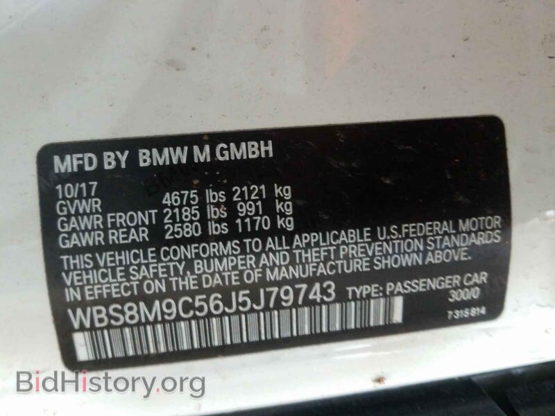 2018 BMW M3 (VIN WBS8M9C56J5J79743) — photo 10 of 10