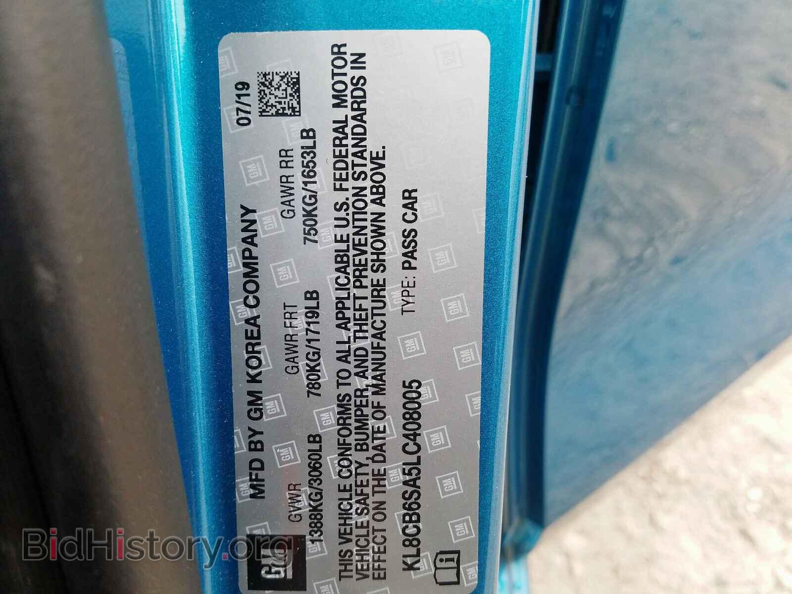 2020 CHEVROLET SPARK - VIN: KL8CB6SA5LC408005 - Photo 10