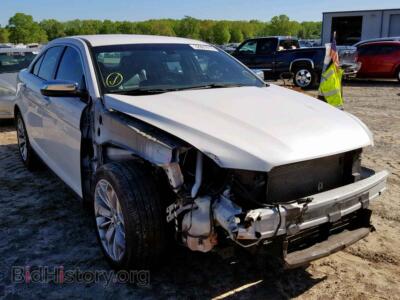 2014 Ford TAURUS Taurus LIM, white — VIN 1FAHP2F84EG102574, Copart