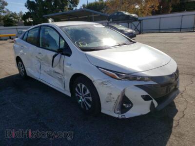 2020 Toyota PRIUS Prius Prim, white — VIN JTDKARFP2L3138513, Copart
