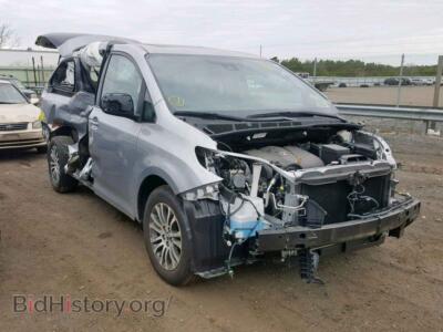 2018 Toyota SIENNA XLE, silver — VIN 5TDYZ3DC2JS936831, Copart