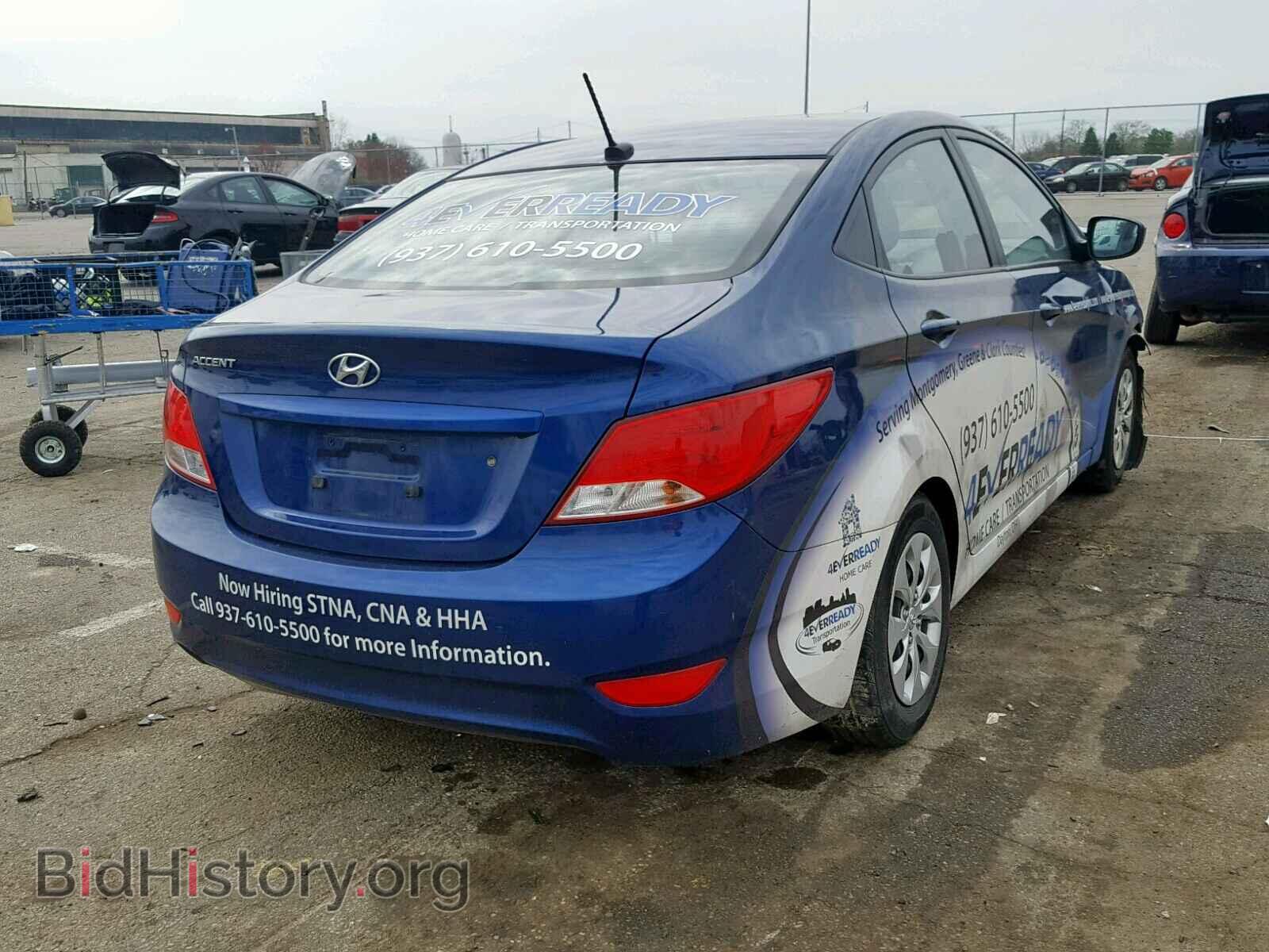 2016 HYUNDAI ACCENT - VIN: KMHCT4AE1GU137100 - Фото 4