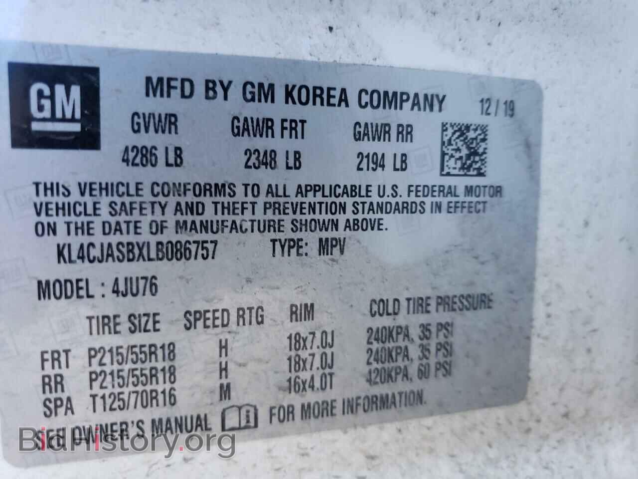 2020 BUICK ENCORE - VIN: KL4CJASBXLB086757 - Photo 10