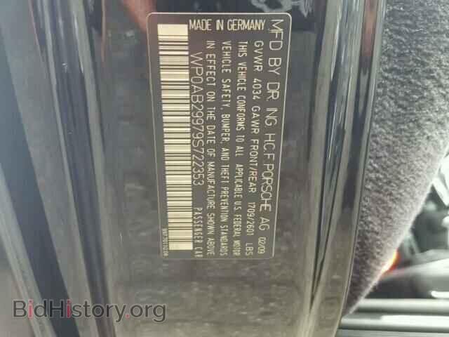 2009 PORSCHE 911 - VIN: WP0AB29979S722353 - Фото 10