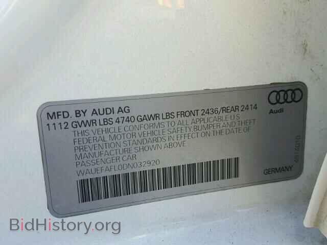 2013 AUDI A4 - VIN: WAUEFAFL0DN032920 - Фото 10