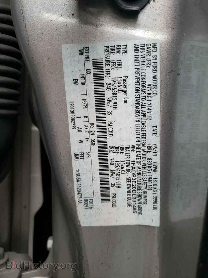 2013 FORD FOCUS - VIN: 1FADP3E20DL331485 - Фото 10