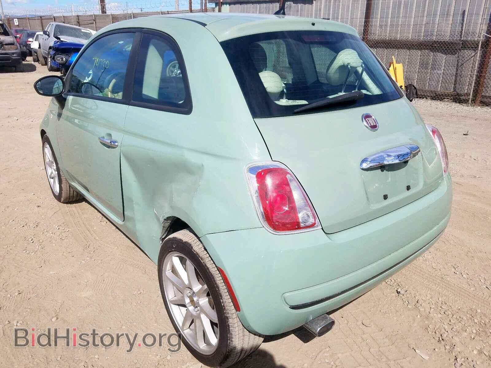 2013 FIAT 500 - VIN: 3C3CFFAR3DT728047 - Фото 3