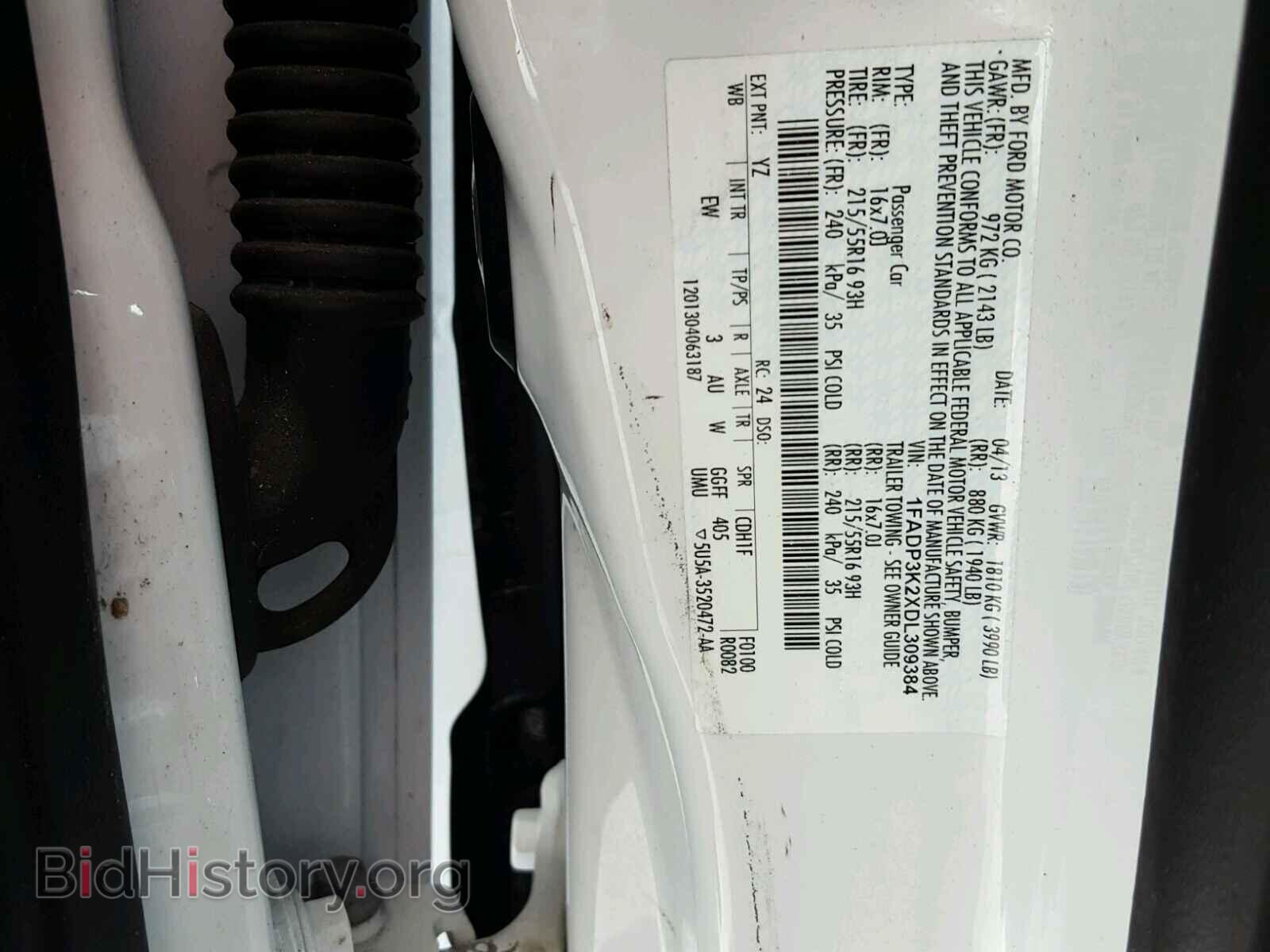 2013 FORD FOCUS - VIN: 1FADP3K2XDL309384 - Photo 10