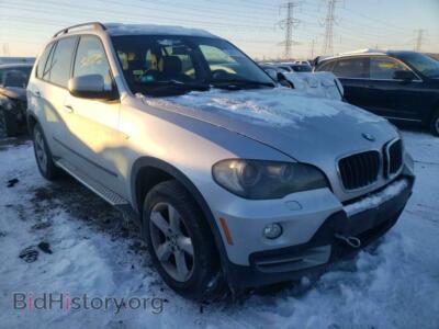 2007 BMW X5 X5 3.0I, серебристый — VIN 5UXFE43597LY81072, Copart