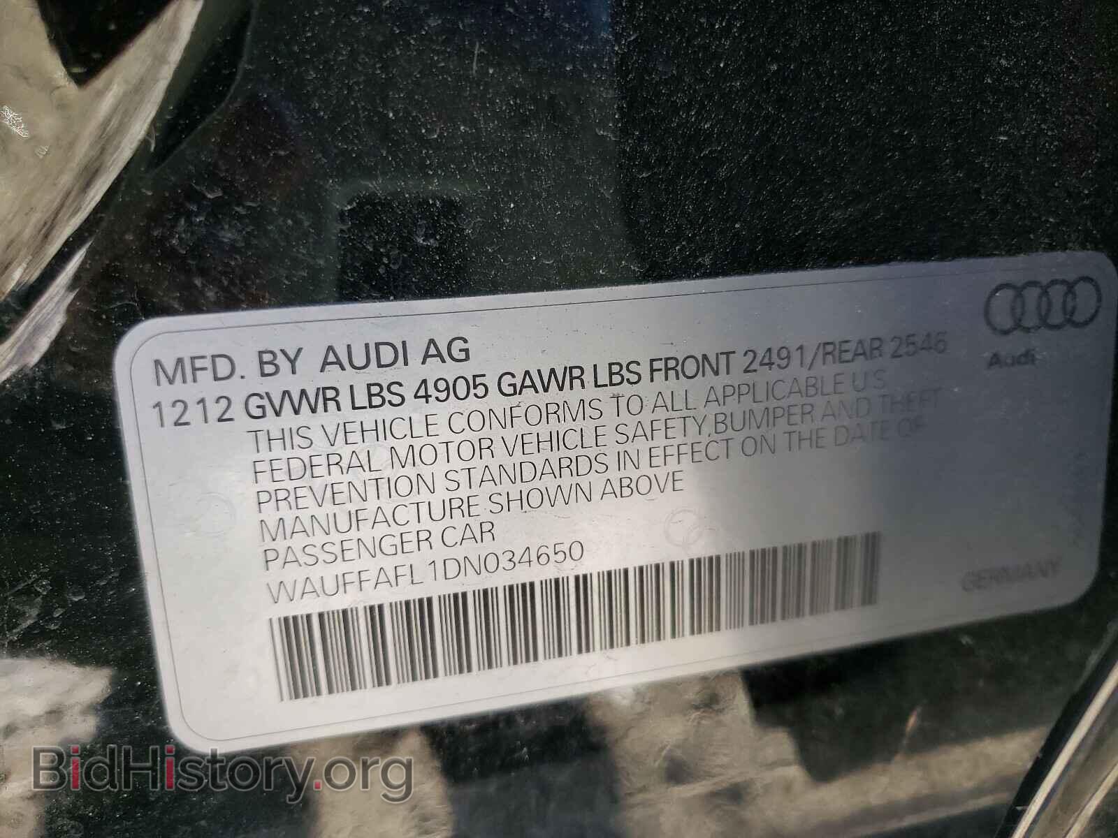 2013 AUDI A4 - VIN: WAUFFAFL1DN034650 - Photo 10