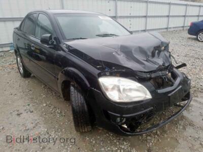 2007 Kia RIO BASE, черный — VIN KNADE123576239841, Copart