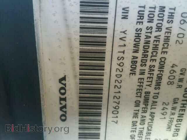 2002 VOLVO S80 - VIN: YV1TS92D221279017 - Фото 10