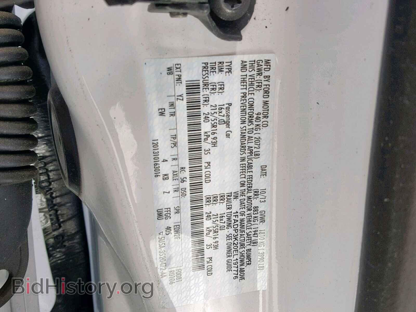 2014 FORD FOCUS SE - VIN: 1FADP3K20EL197776 - Фото 10