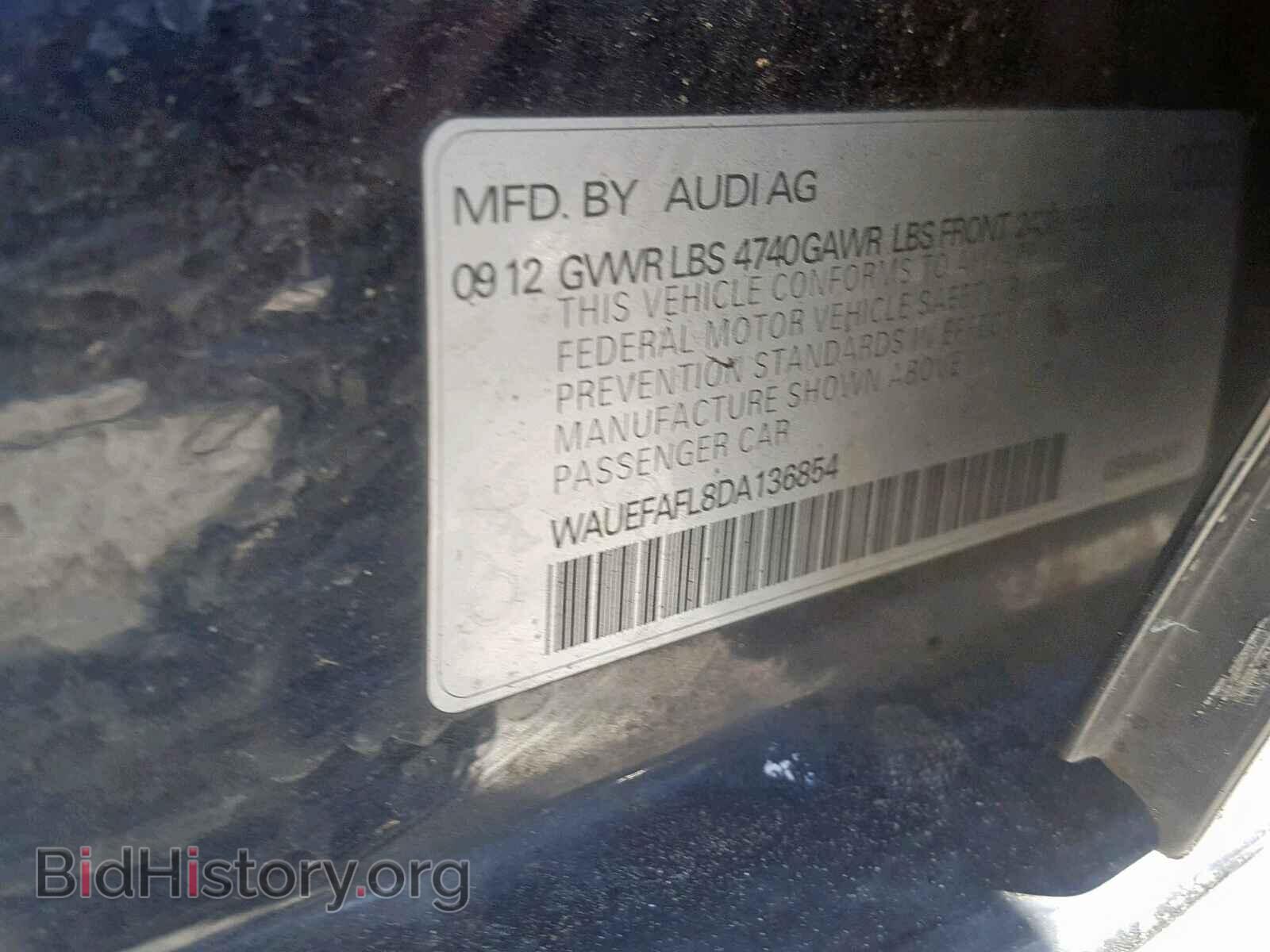 2013 AUDI A4 - VIN: WAUEFAFL8DA136854 - Фото 10