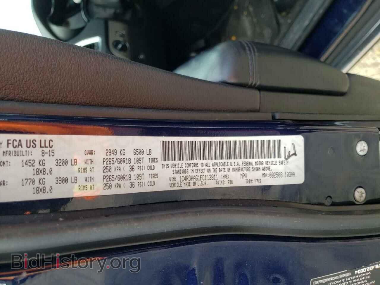 2015 DODGE DURANGO - VIN: 1C4RDHAG1FC113811 - Photo 10