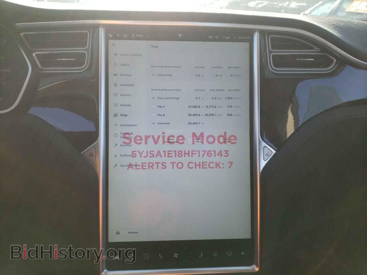 2017 TESLA MODEL S - VIN: 5YJSA1E18HF176143 - Photo 8