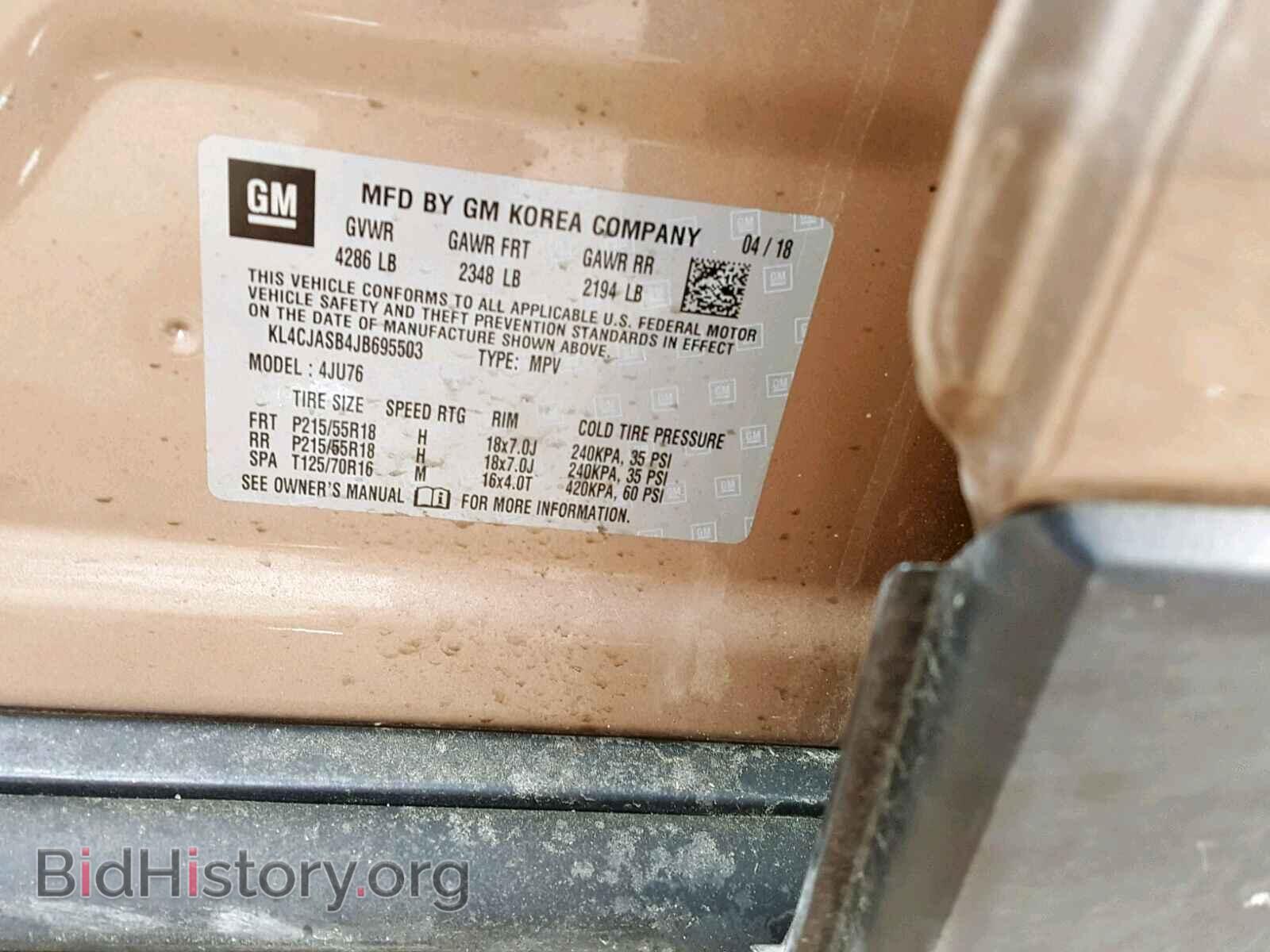 2018 BUICK ENCORE PRE - VIN: KL4CJASB4JB695503 - Photo 10