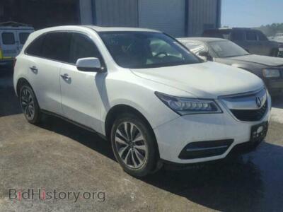 2015 Acura MDX MDX Techno, white — VIN 5FRYD3H42FB008321, Copart