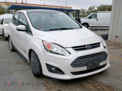 2014 Ford CMAX C-Max Prem, белый — VIN 1FADP5CU0EL517593, Copart
