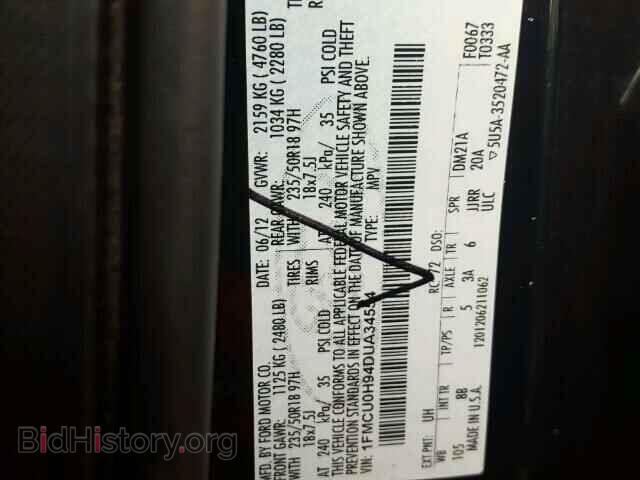 2013 FORD ESCAPE - VIN: 1FMCU0H94DUA34554 - Фото 10