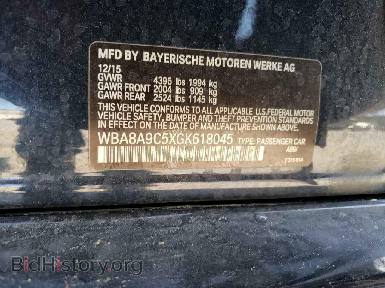 2016 BMW 3 SERIES - VIN: WBA8A9C5XGK618045 - Фото 10