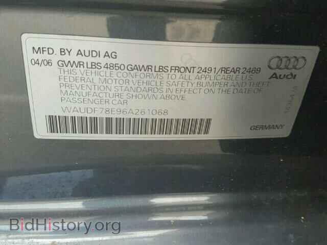 2006 AUDI A4 - VIN: WAUDF78E96A261068 - Photo 10