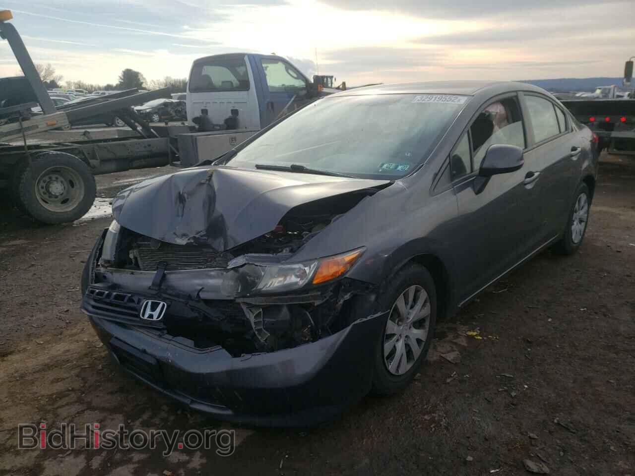 2012 HONDA CIVIC - VIN: 2HGFB2F57CH611244 - Фото 2