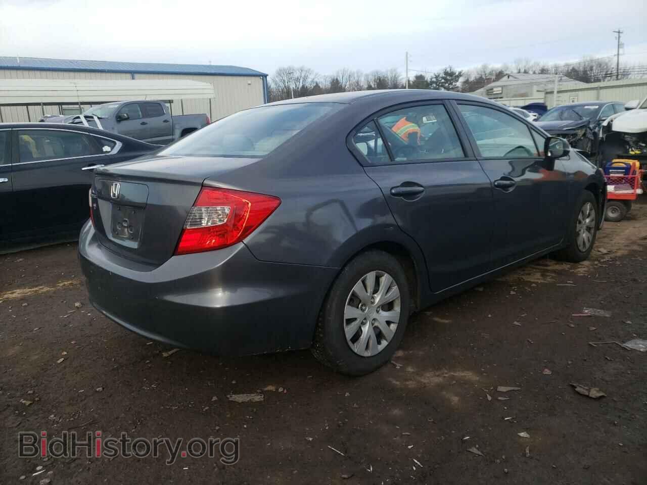 2012 HONDA CIVIC - VIN: 2HGFB2F57CH611244 - Фото 4