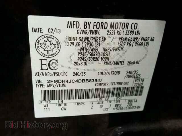 2013 FORD EDGE - VIN: 2FMDK4JC4DBB83947 - Photo 10