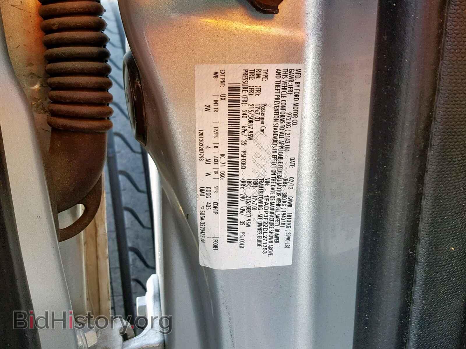 2013 FORD FOCUS SE - VIN: 1FADP3F22DL271353 - Фото 10