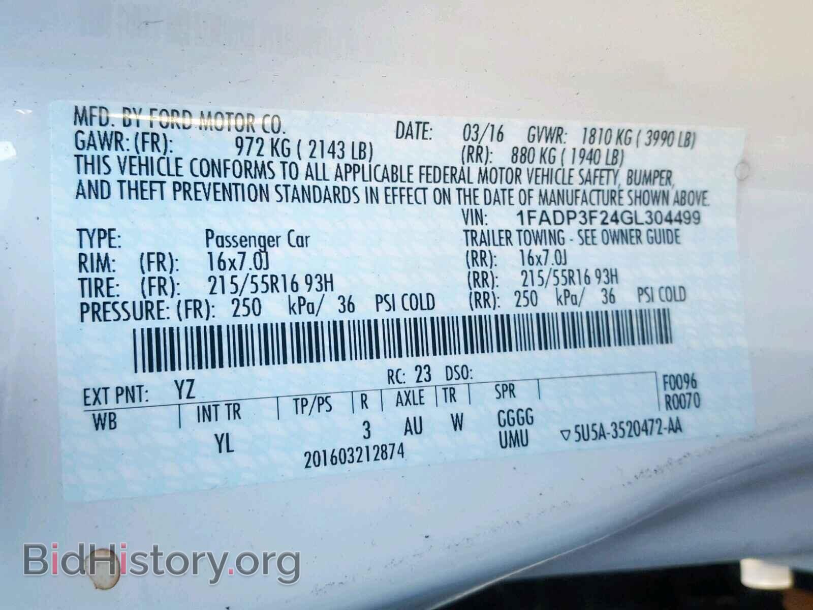 2016 FORD FOCUS SE - VIN: 1FADP3F24GL304499 - Photo 10