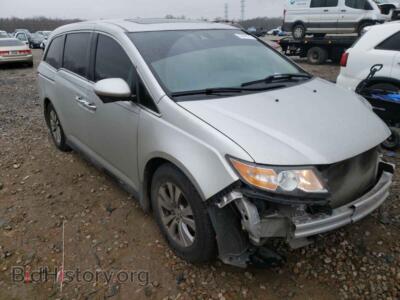 2014 Honda ODYSSEY Odyssey EX, серебристый — VIN 5FNRL5H69EB034127, Copart