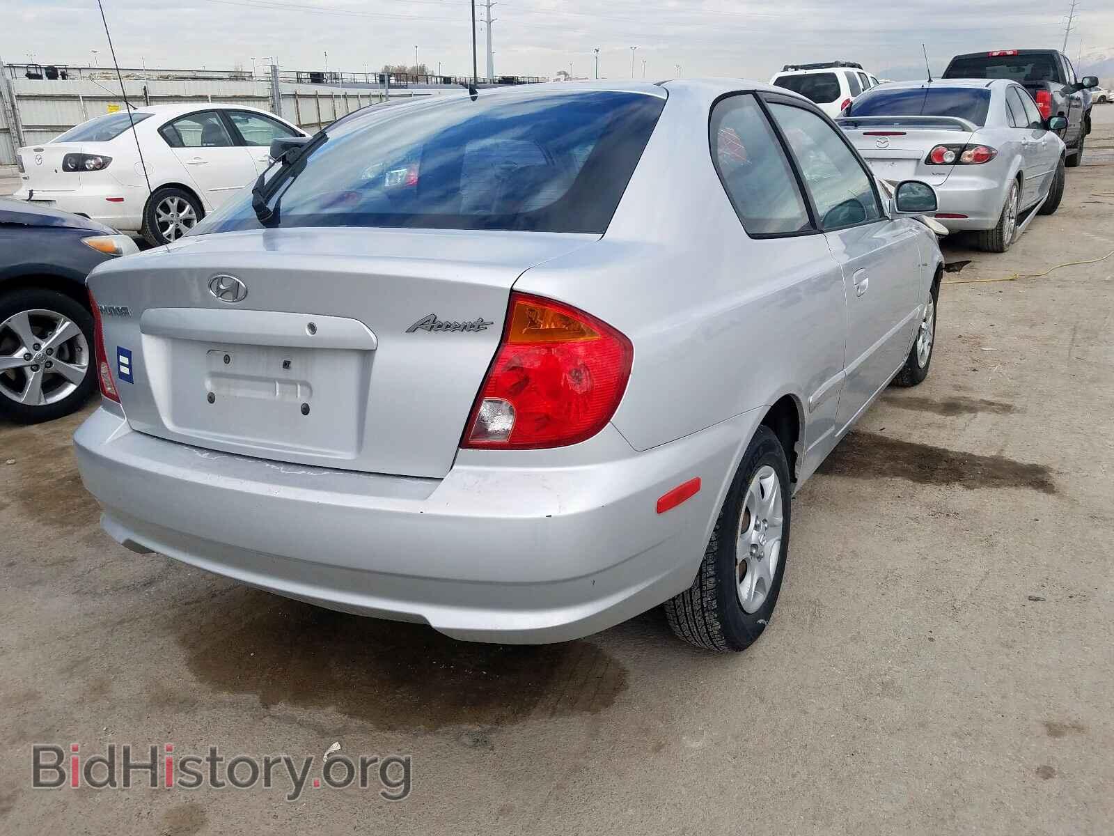 2005 HYUNDAI ACCENT - VIN: KMHCG35C85U353627 - Фото 4