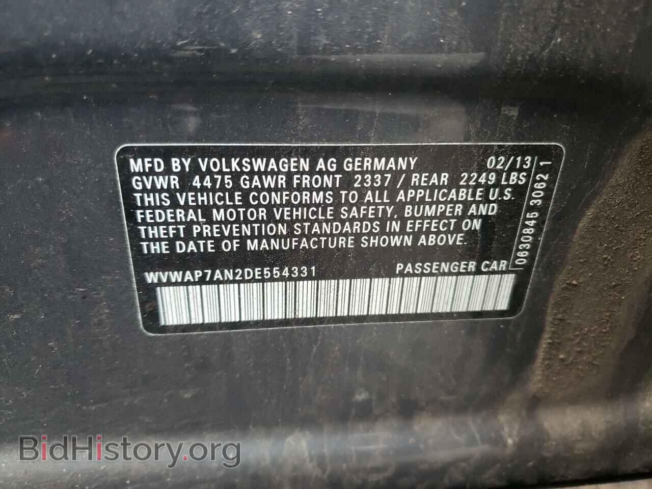 2013 VOLKSWAGEN CC - VIN: WVWAP7AN2DE554331 - Фото 10
