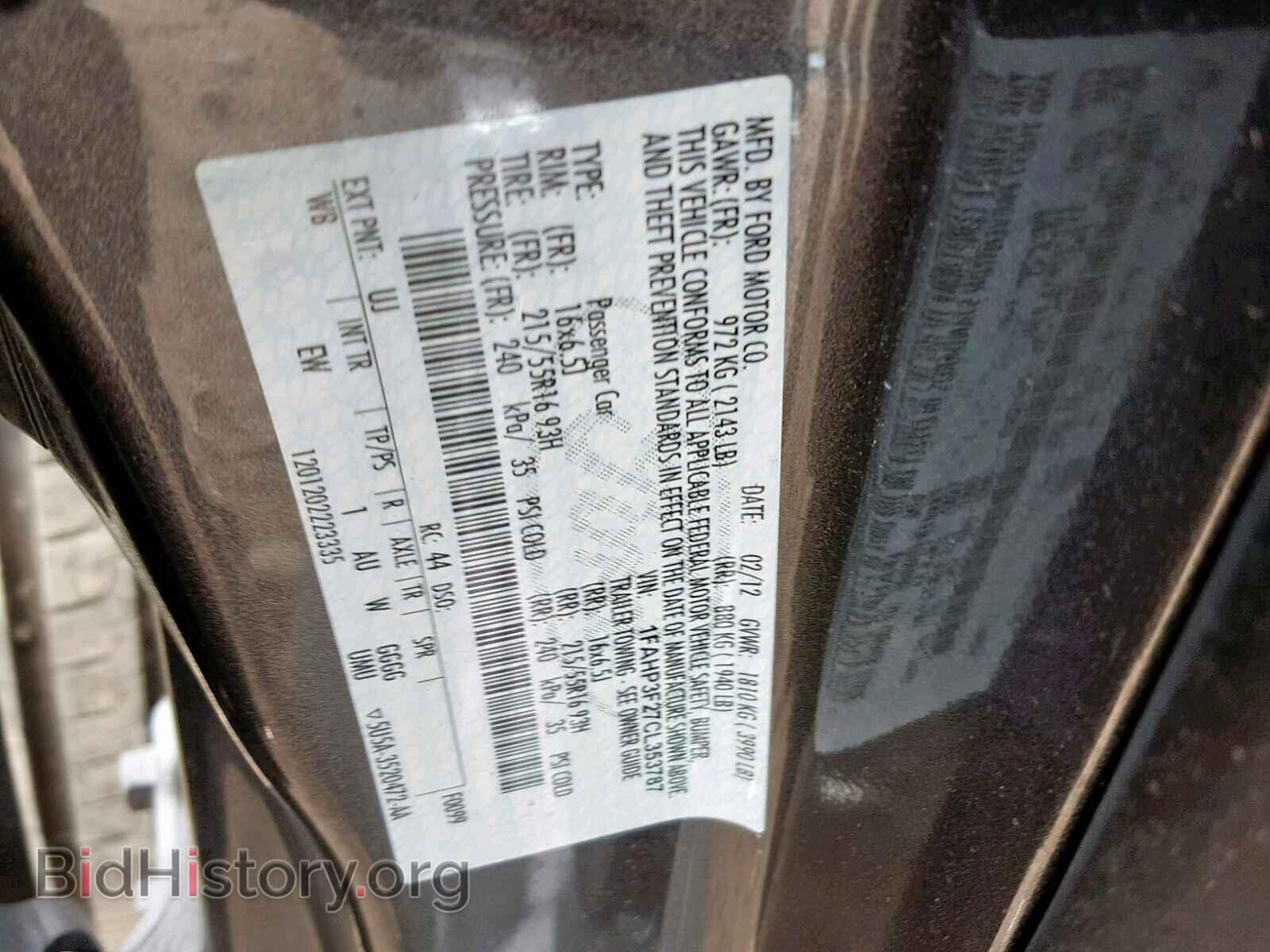 2012 FORD FOCUS SE - VIN: 1FAHP3F27CL353787 - Фото 10