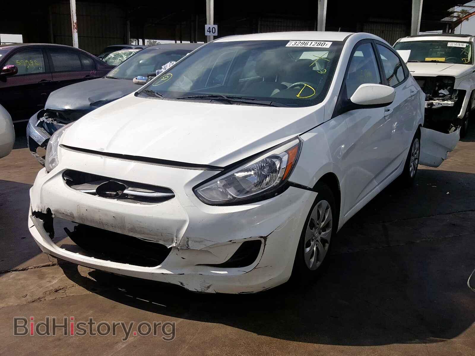 2016 HYUNDAI ACCENT - VIN: KMHCT4AE5GU122907 - Фото 2
