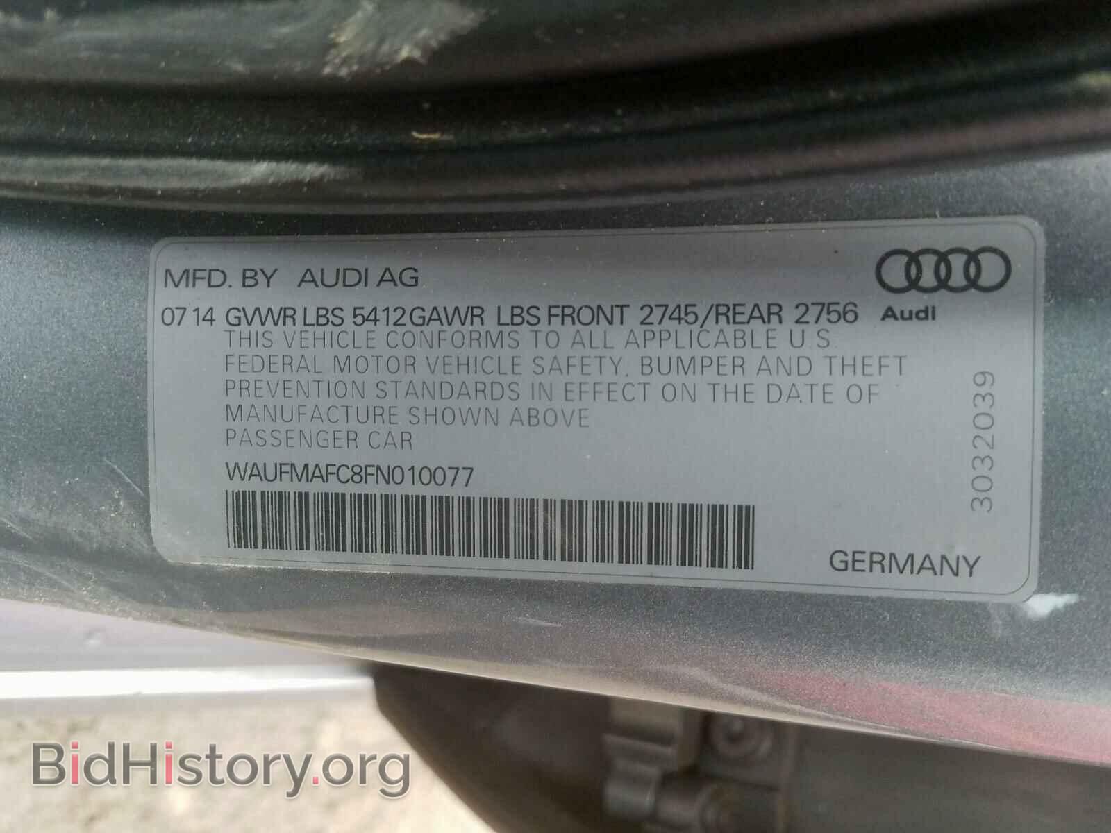 2015 AUDI A6 - VIN: WAUFMAFC8FN010077 - Photo 10