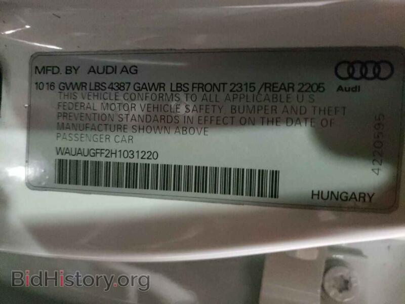2017 Audi A3 (VIN WAUAUGFF2H1031220) — photo 10 of 10