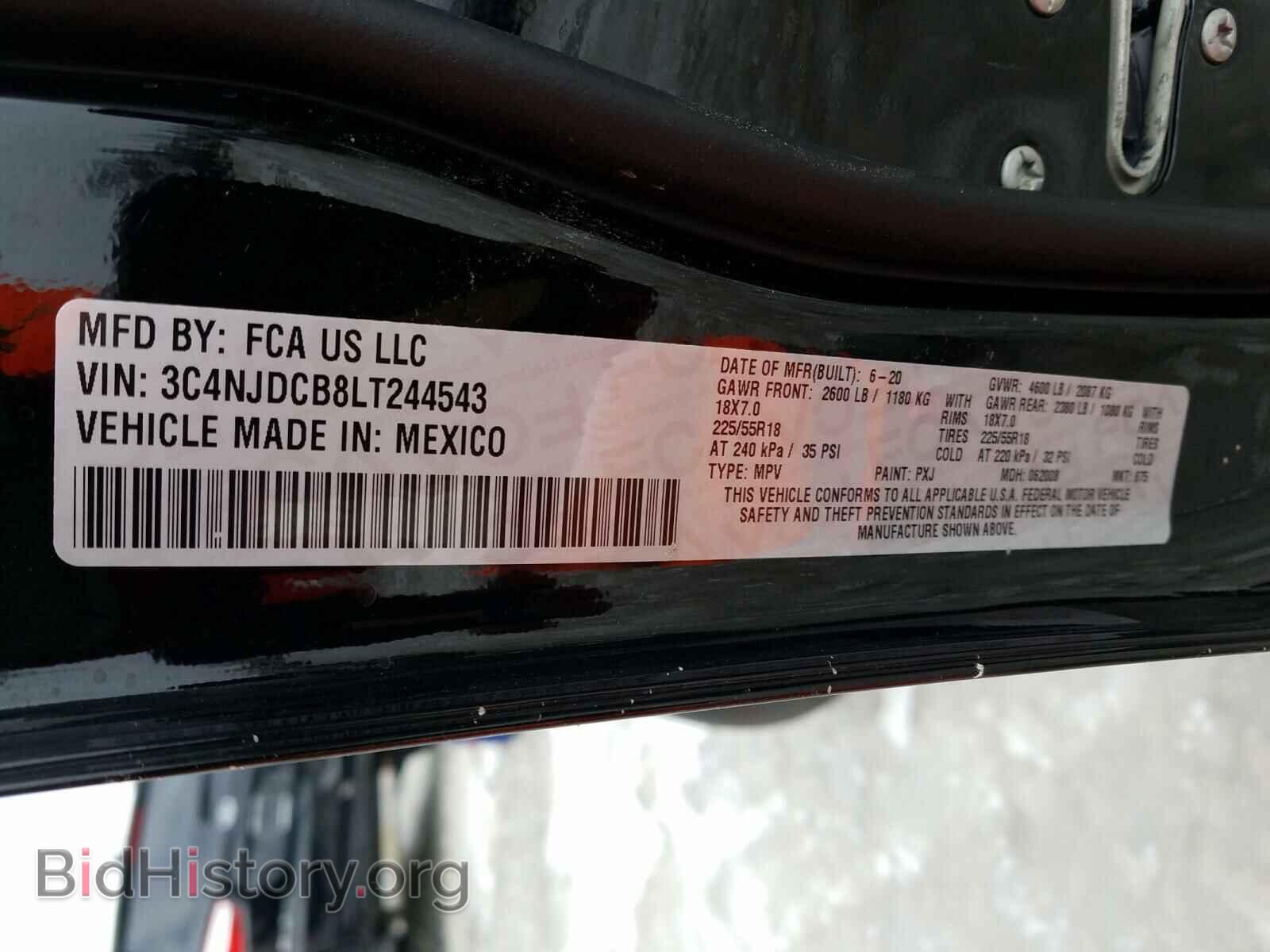 2020 JEEP COMPASS - VIN: 3C4NJDCB8LT244543 - Photo 10