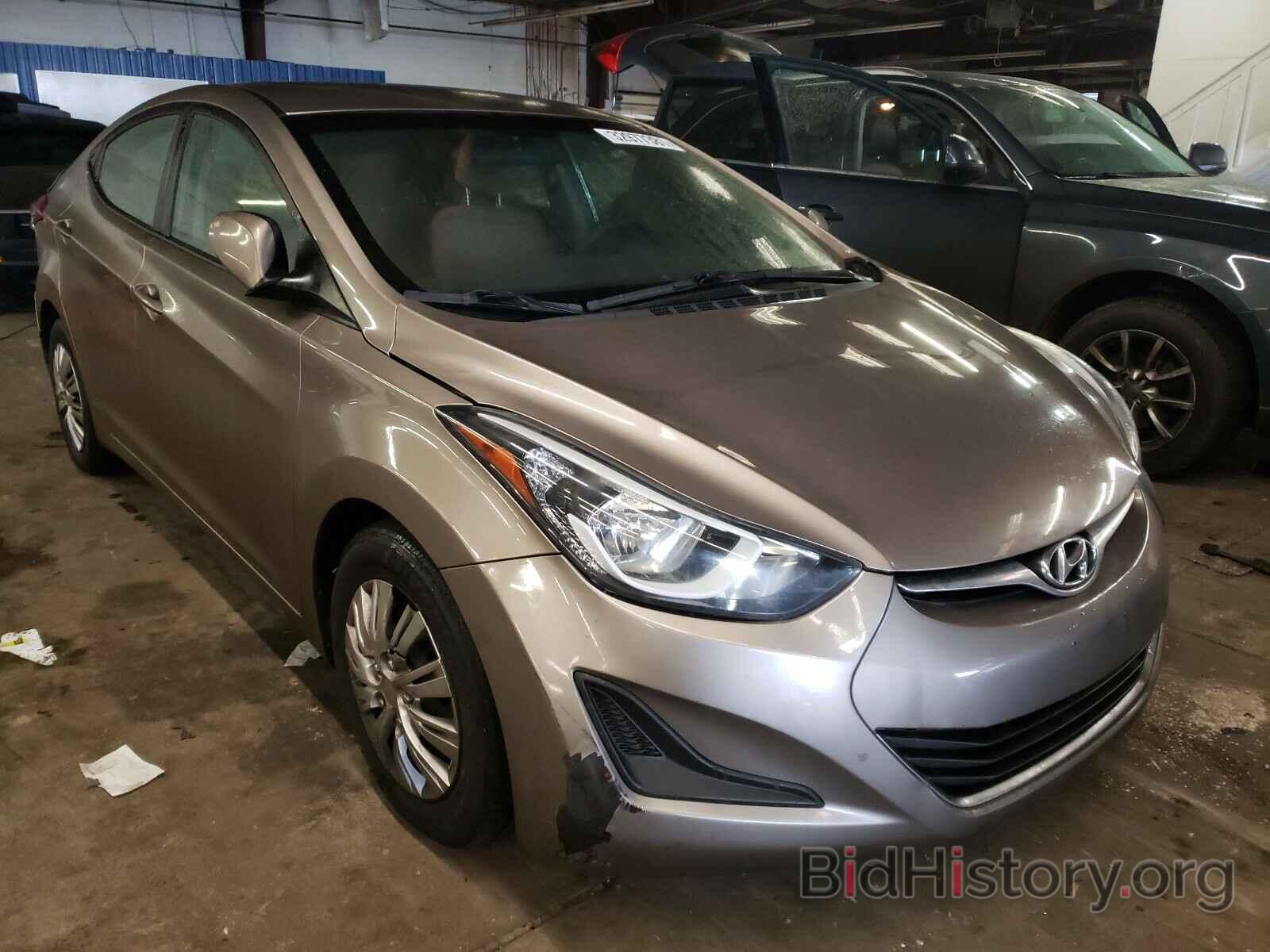 Photo 5NPDH4AEXGH700049 - HYUNDAI ELANTRA 2016