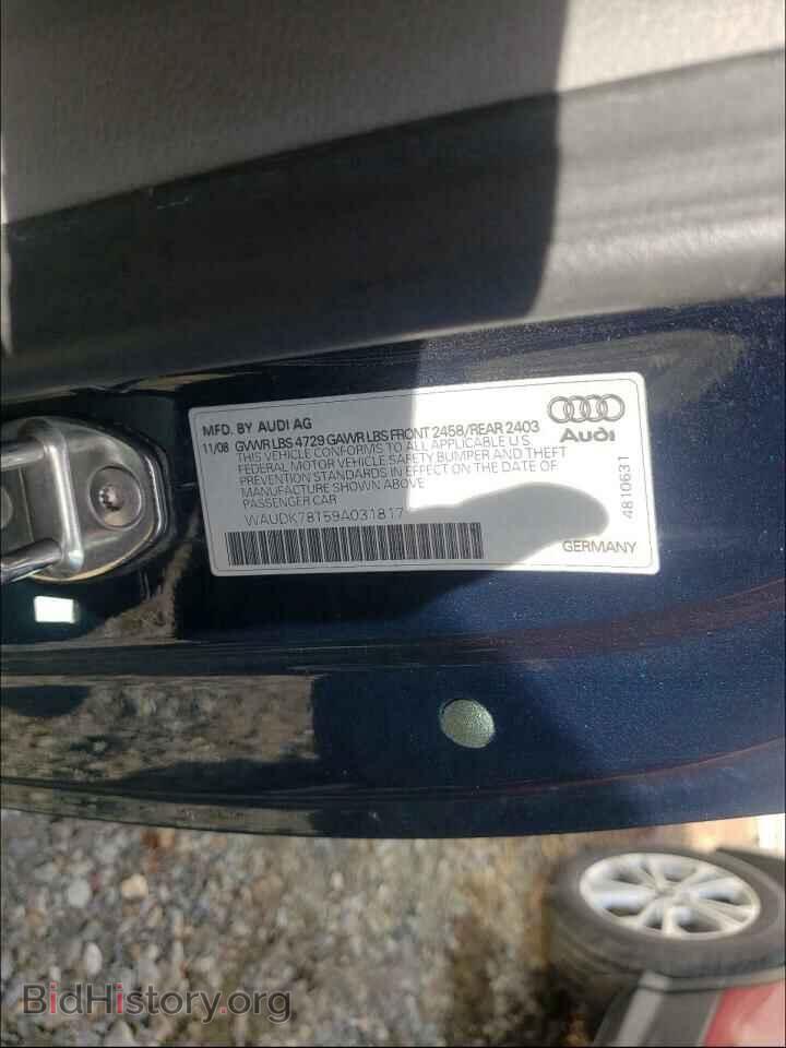 2009 AUDI A5 - VIN: WAUDK78T59A031817 - Фото 10